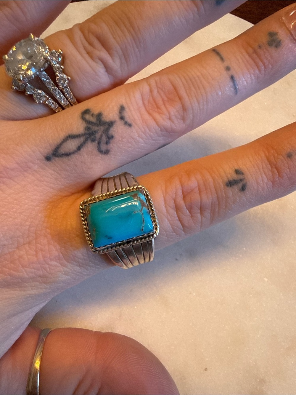 Sterling Silver Turquoise Statement Ring